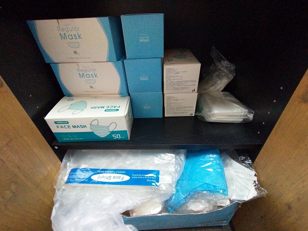 感染対策用の備品